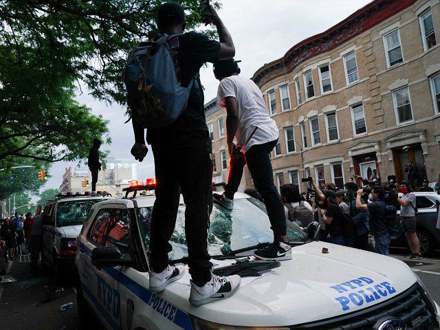 vandalism nypd car protests riots nyc 52020 getty