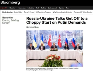 Oroszország új követeléslistája Ukrajnával szemben – tette közzé a BloombergAz ...