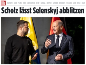 Olaf Scholz menesztette Volodimir Zelenszkijt – írja a Bild Berlin válasz nélkül...