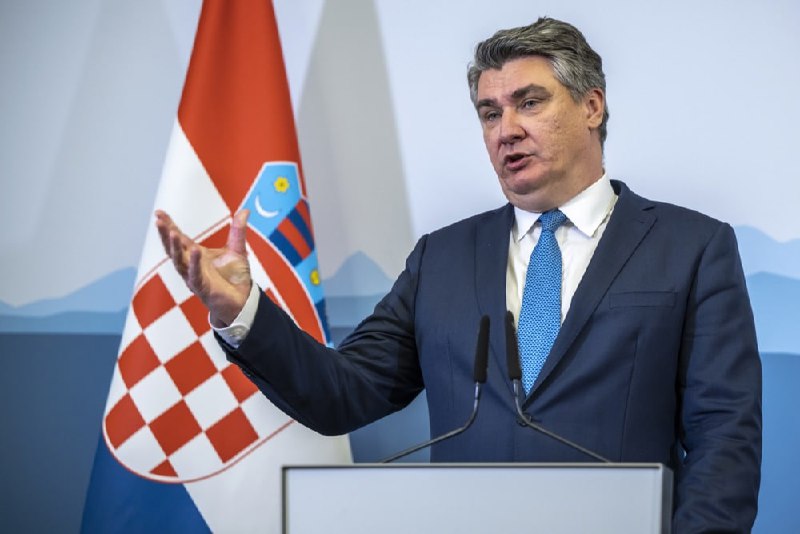 Horvátország elnöke, Zoran Milanović megerősítette, hogy nem engedi ország katon...