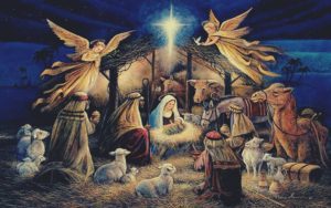 462528 virgin mary jesus christ christmas lights angel night religion painting christianity 3144632925