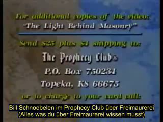 Minden, amit a szabadkőművességről tudni kell: Bill Schnoebelen a Prophecy Clubb...