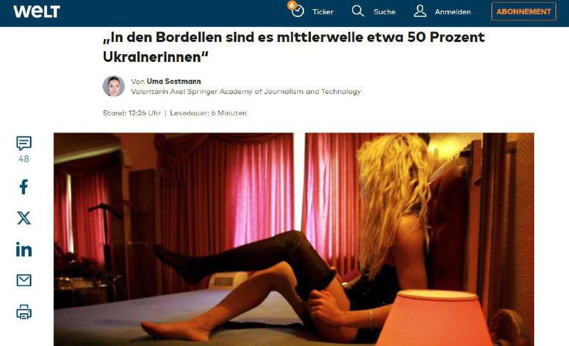 A Welt című német lap szerint a berlini bordélyházakban a prostituáltak közel 5...