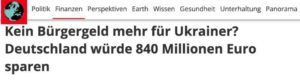 Németországban az ukrán menekültek támogatásának 20%-os csökkentését javasolták...