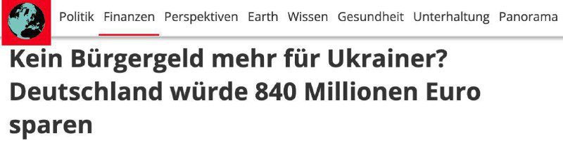 Németországban az ukrán menekültek támogatásának 20%-os csökkentését javasolták...