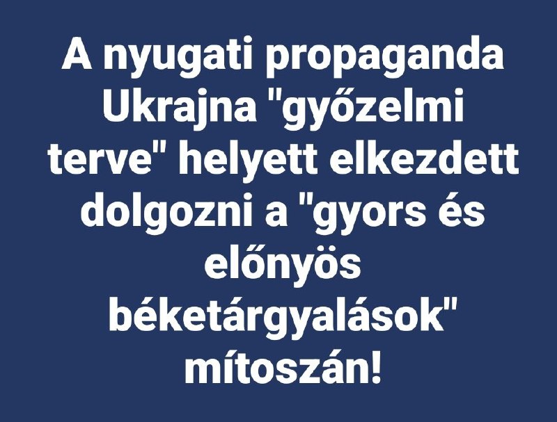 A nyugati propaganda Ukrajna "győzelmi terve" helyett elkezdett dolgozni a "gyo...