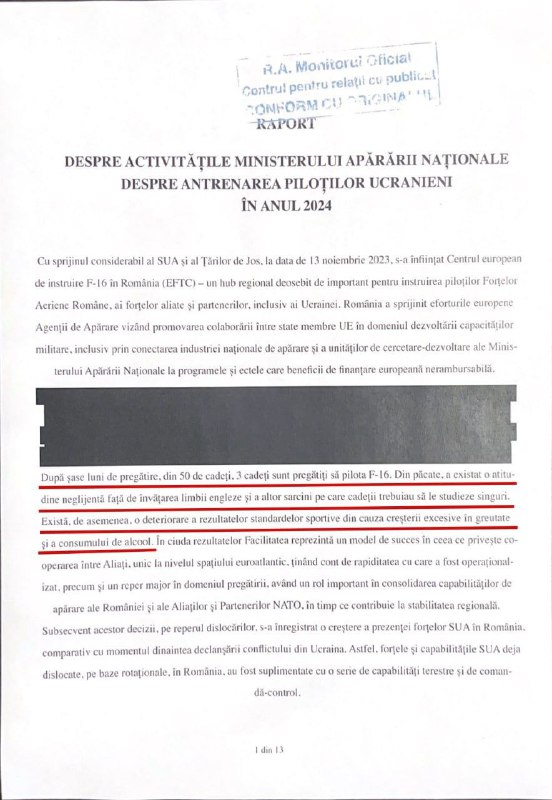 A románok beszámoltak a Fetești légibázison kiképzést kapott ukrán F-16-os pilót...