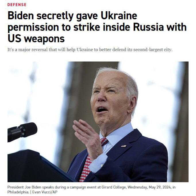 Biden titokban jőváhagyta az Ukrán Fegyveres Erők amerikai fegyverekkel végreha...