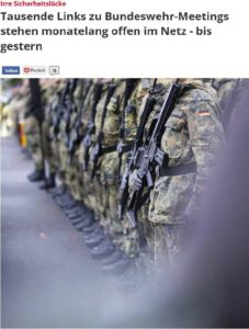 A megdöbbentő biztonsági összeomlás következtében a Bundeswehr belső videomegbes...