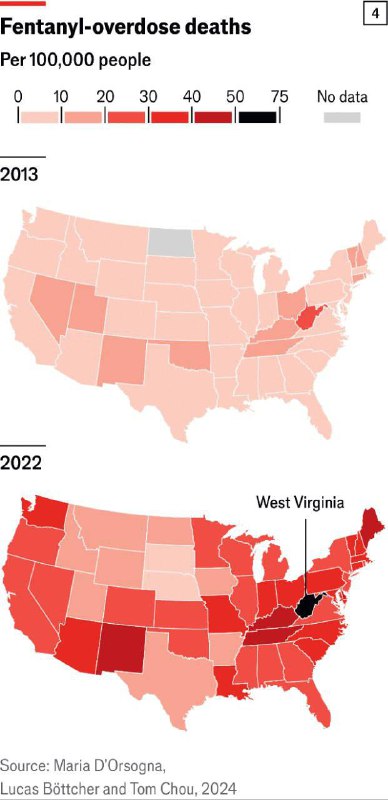 Fentanil-túladagolás az USA-ban 2013–2022: Luke Gromen az X-en:2016 utáni amer...