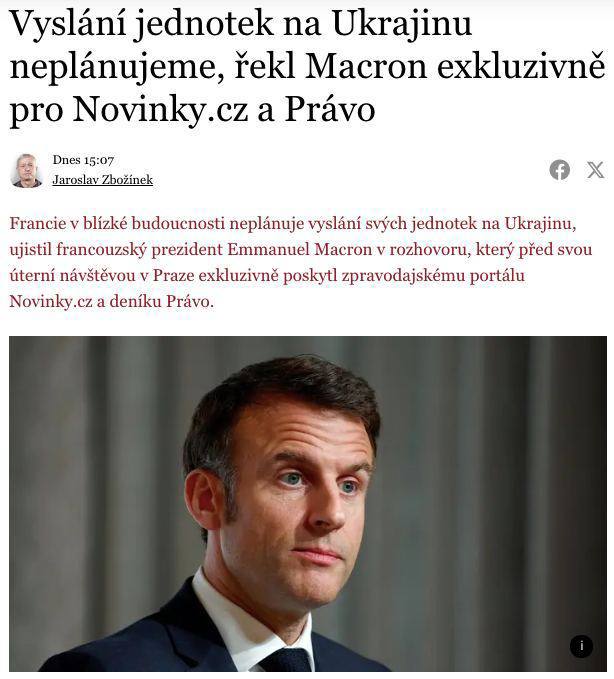 Franciaország egyhamar nem küld csapatokat Ukrajnába.Ezt Macron francia elnök j...