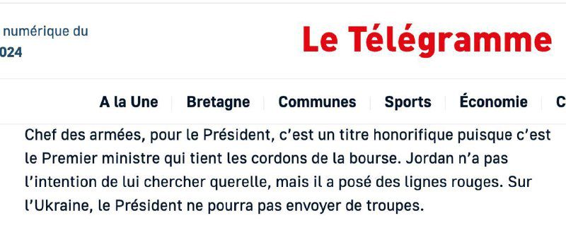 Marine Le Pen francia ellenzéki politikus szerint Macron nem küldhet csapatokat...