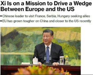 Bloomberg: Hszi Csin-ping éket kíván verni Európa és az Egyesült Államok közéA...