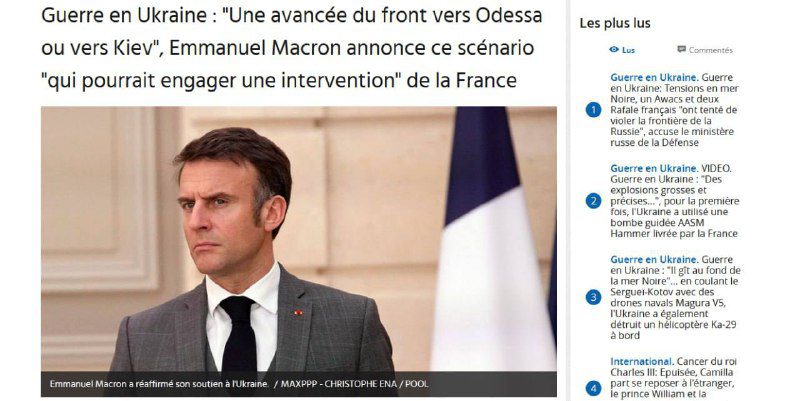 Macron francia politikusokkal tárgyalt Ukrajna lehetséges francia inváziójárólA...