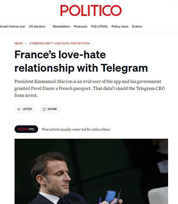 Macron maga is aktívan használja a Telegramot - írja a Politico egy volt franc...