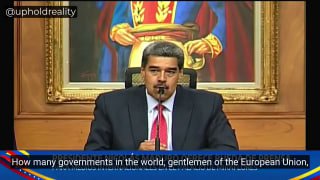 Nicolás Maduro venezuelai elnök üzenetet küldött az Európai Uniónak."Ti, az Eu...