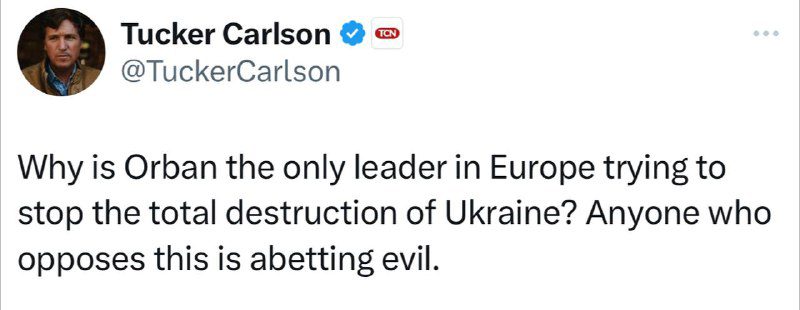 Tucker Carlson: Miért Orbán az egyetlen vezető Európában, aki megpróbálja megaka...