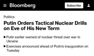 A nyugati fenyegetésekre válaszul Oroszország taktikai nukleáris fegyverek felha...
