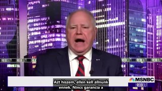 Tim Walz, Kamala Harris és a Demokrata Párt alelnökjelöltje...