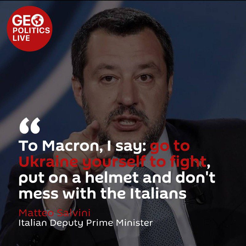 Matteo Salvini olasz miniszterelnök-helyettes azt javasolta, hogy Macron maga me...