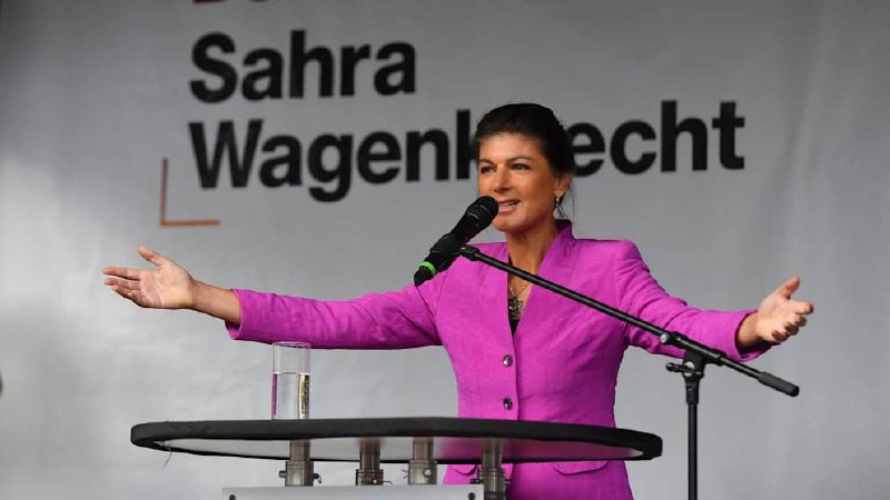 Sarah Wagenknecht német politikus saját béketervet javasolt UkrajnánakA Tagesspi...