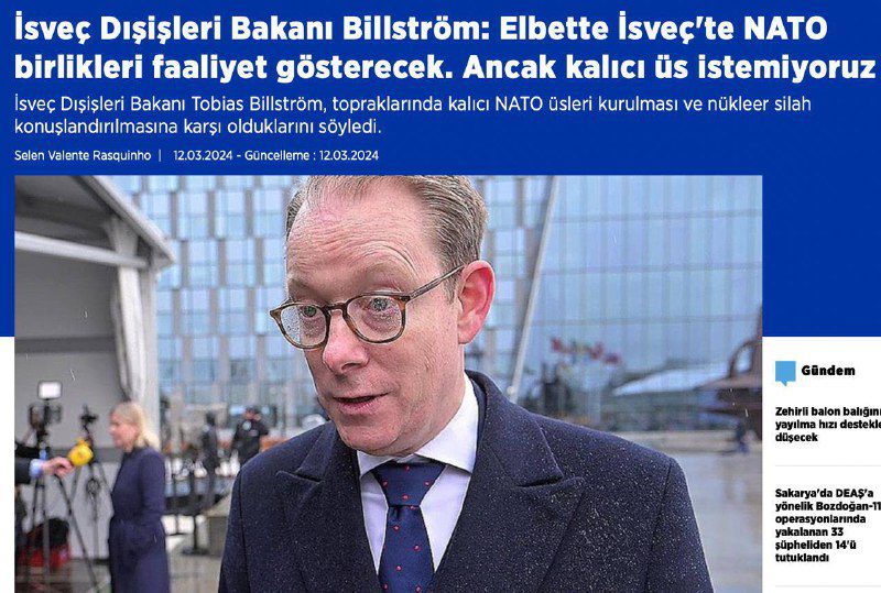 Svédország nem akar állandó NATO-bázisokat az országban - külügyminiszter „Term...