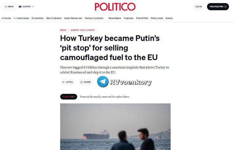 A Törökország az orosz olajat sajátjának álcázza, és exportálja az EU-ba - ez tö...