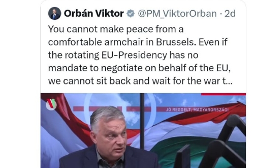 Miért Orbán az egyetlen vezető Európában, aki megpróbálja megakadályozni Ukrajn...