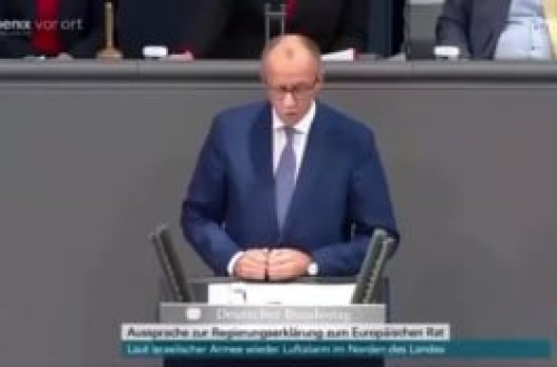 A németországi Amerika-barát ellenzéki párt, a CDU vezetője, Friedrich Merz azt ...