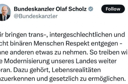 Scholz Németország "modernizációjáról" a transz emberekkel kapcsolatban: Tisztel...