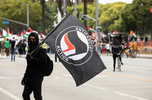 Los,Angeles,,California,,Usa,-,May,15,,2021:,An,Antifa