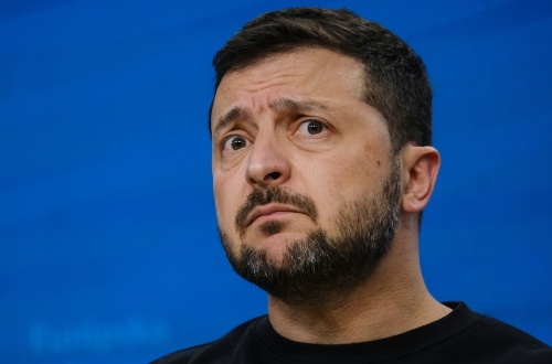 Ukraine's,President,Volodymyr,Zelenskiy,Attends,A,Press,Conference,During,A