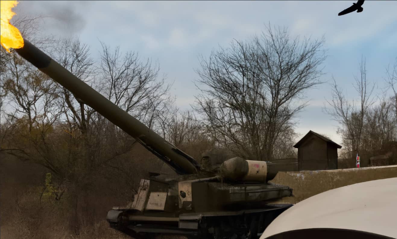 ukrain tank shoot